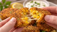 Čo pripraviť z 2 vajec a plechovky kukurice: chrumkavé rezne za 12 minút